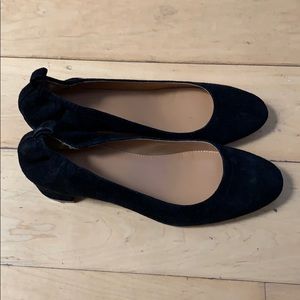 Jcrew black suede